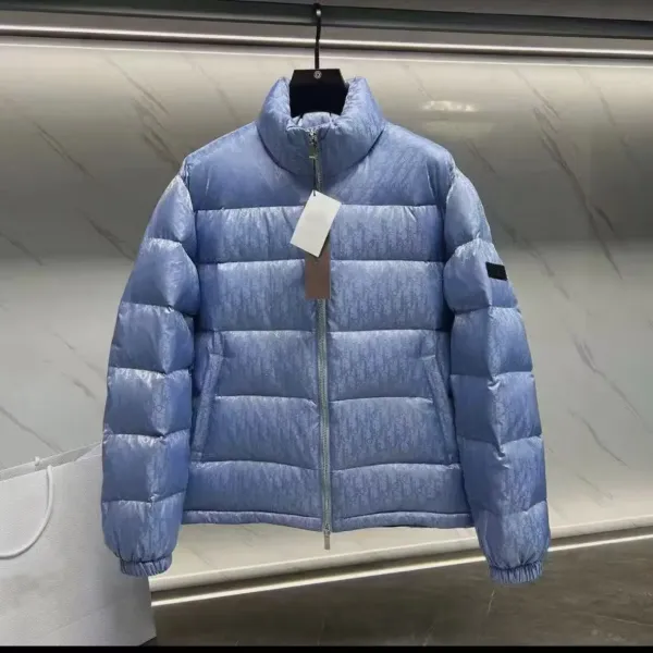 Dior Oblique Monogram Quilted Puffer Vest with Knit Sleeves Black Outerwear - 13