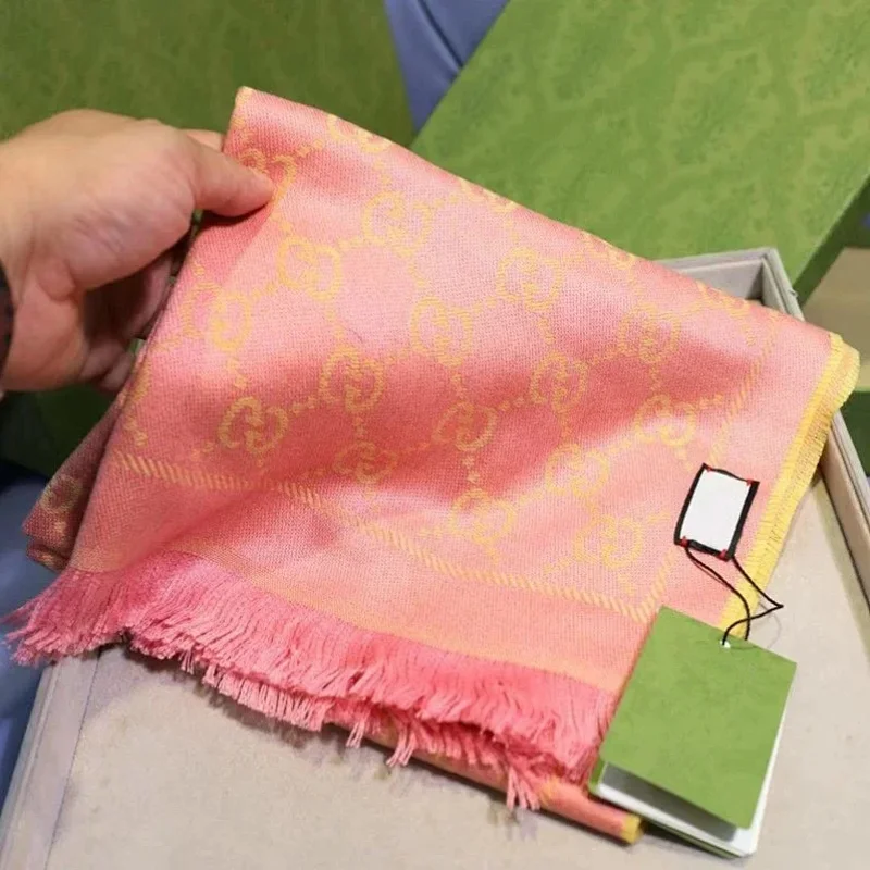 Gucci Pink GG Scarf