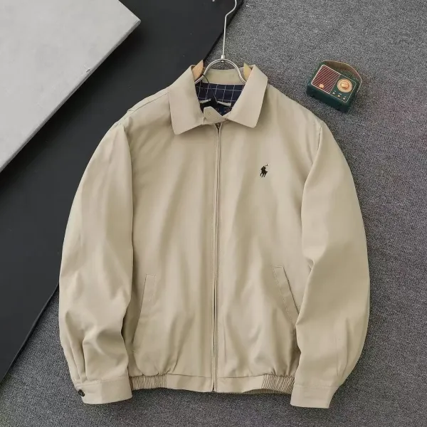 Polo Ralph Lauren Classic Fit Windbreaker Beige Jacket - 1