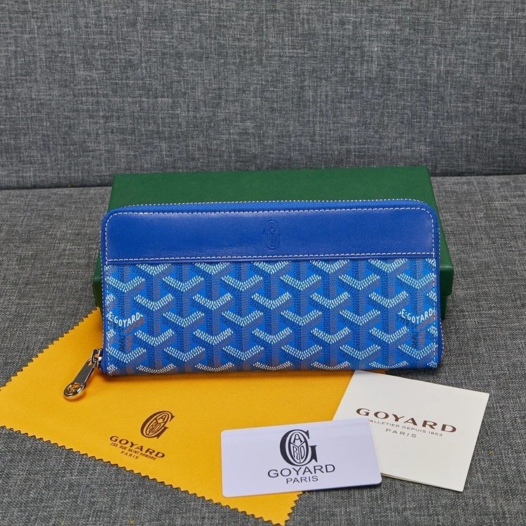 12-Long Blue Wallet