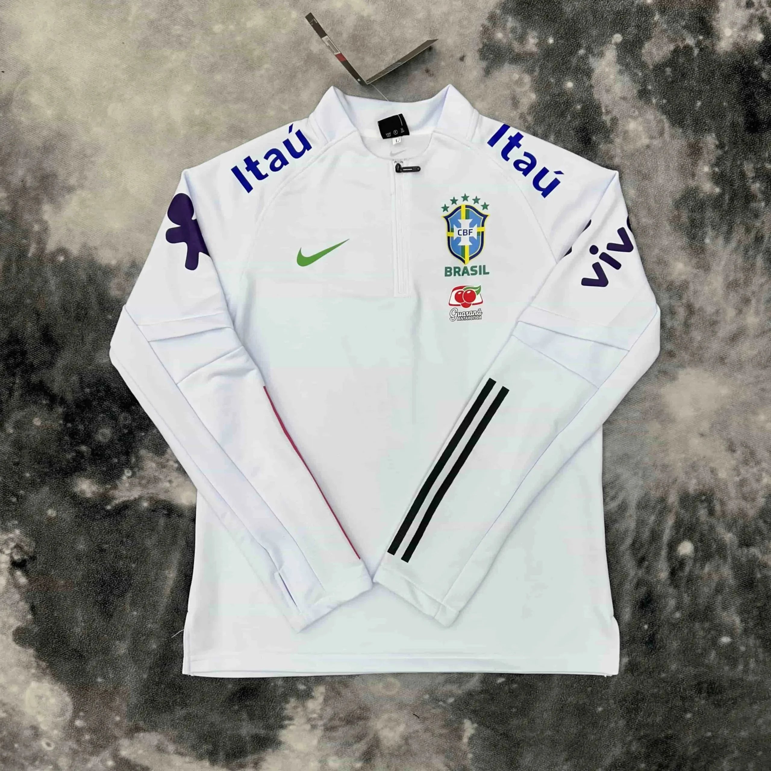Brazil - Half-Zip White