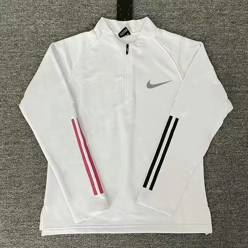 01- Half zipper white