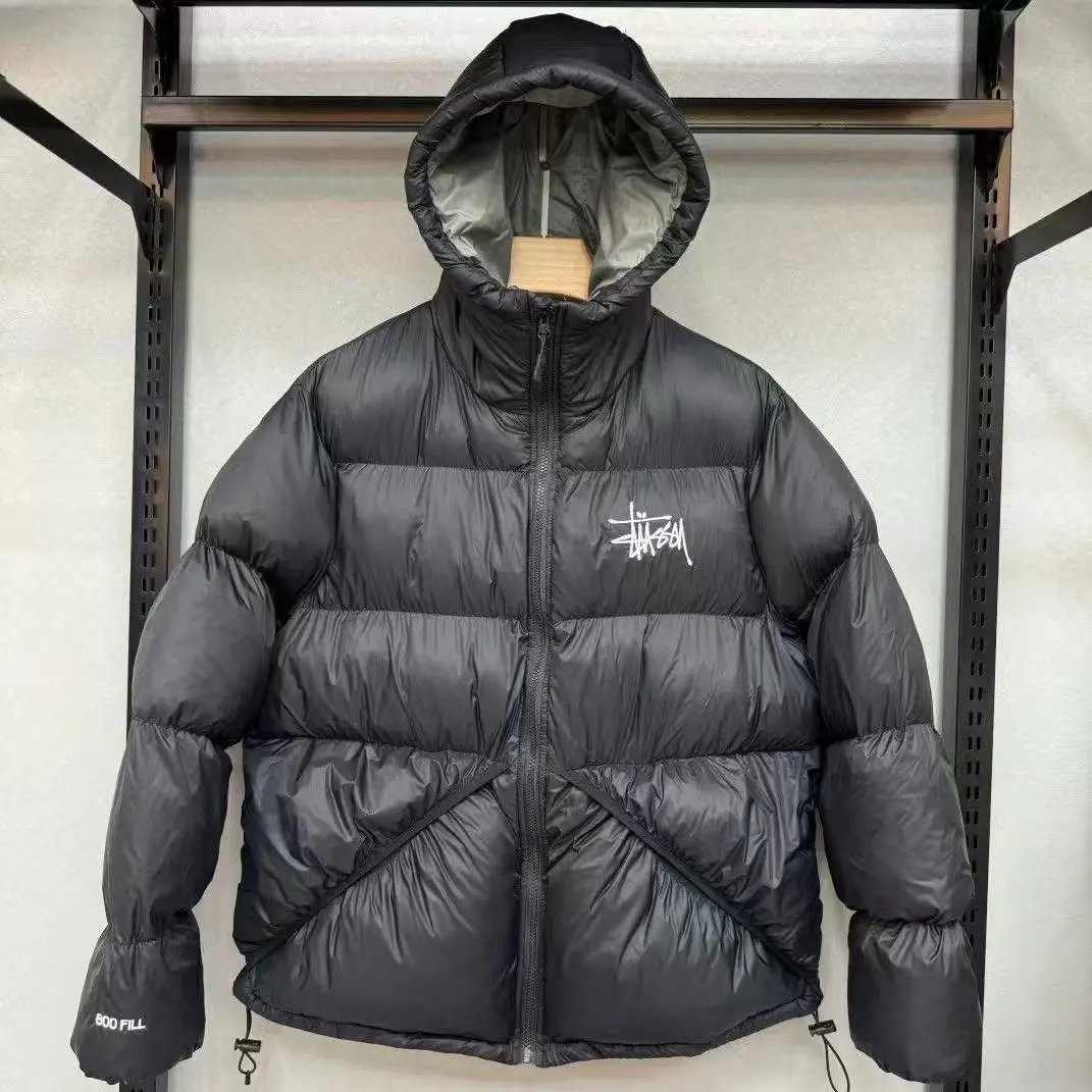 Stussy02- Black Grey (Cotton Coat)