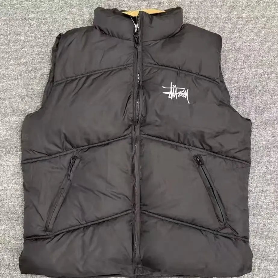 stussy01-马甲黑色