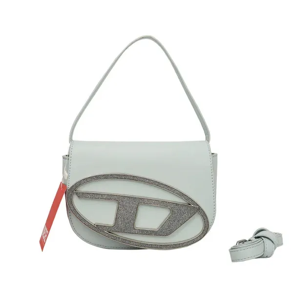 Diesel D-Logo Mini Shoulder Bag Light Gray - 1
