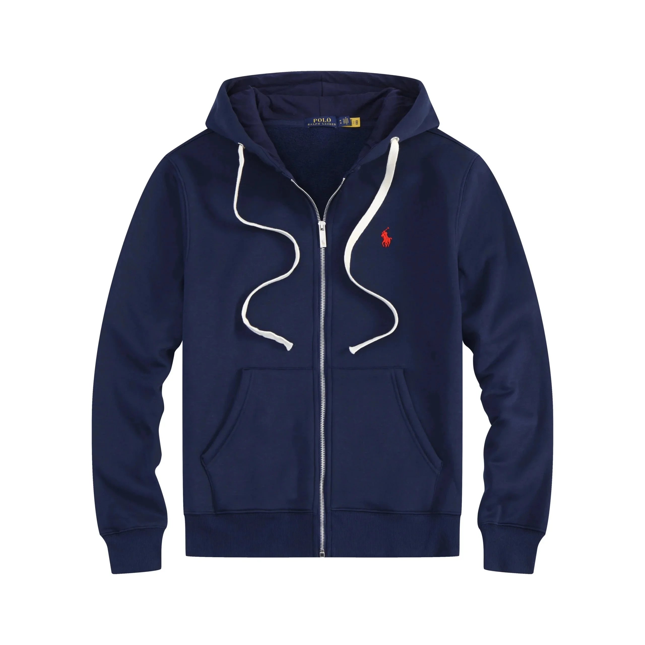 1. Zipper blue and red label