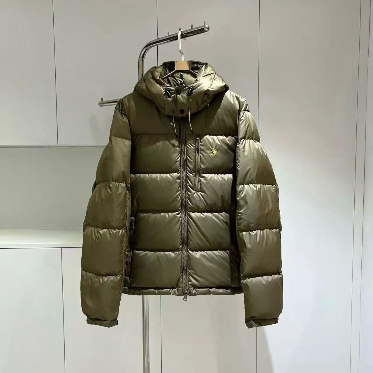 High Quality 90% White Goose Down - Olive Green