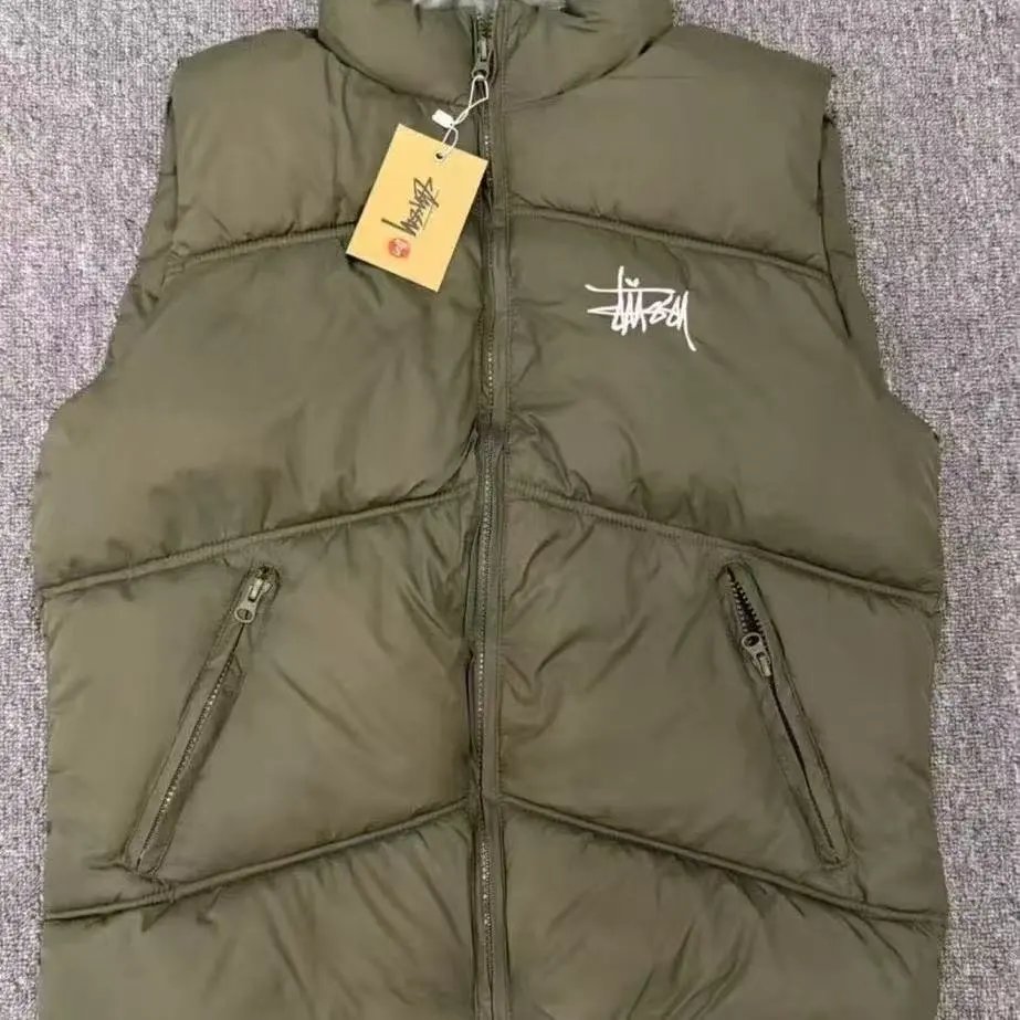 Stussy01- Vest Olive Green