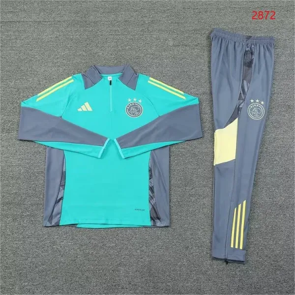 Adidas Real Madrid Training Tracksuit Navy Orange - 12