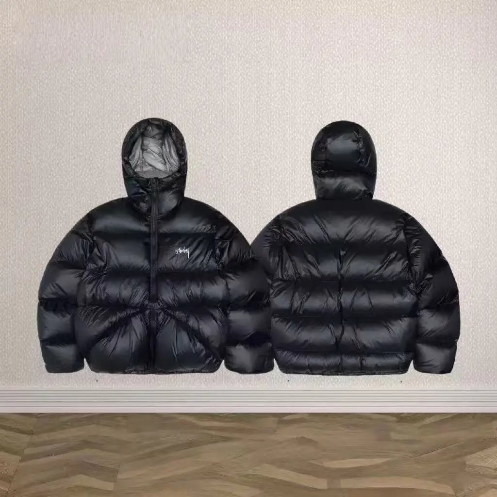stussy03-黑灰（羽绒服）