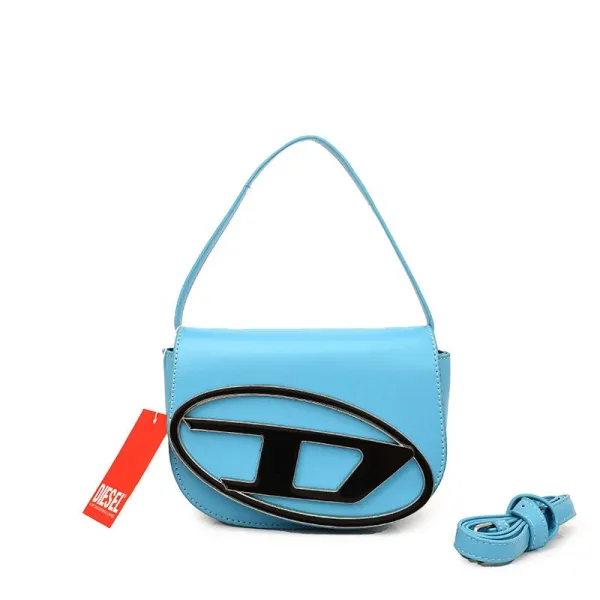 Diesel D-Logo Mini Saddle Bag Sky Blue - 1