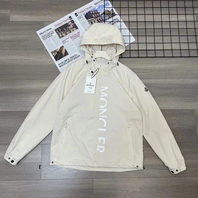 Moncler Down Jackets Quilted knit-sleeve zip-up jacket product detail image 7