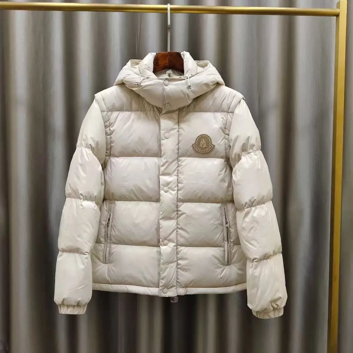 05-Beige Detachable Sleeves