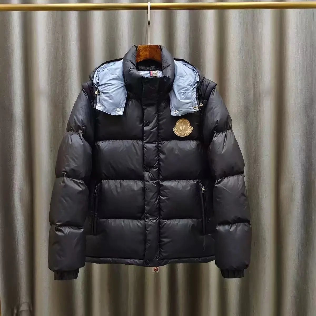 05-Black (Light Blue Lining) Detachable Sleeves