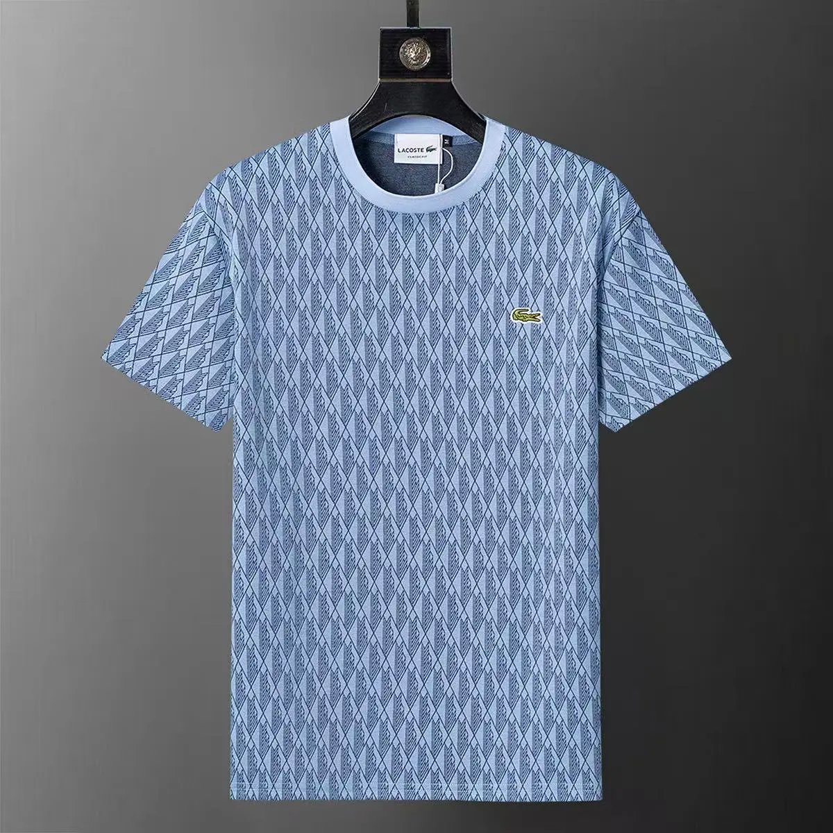 Lacoste Shorts Monogram Print Side-Stripe Drawstring — 11