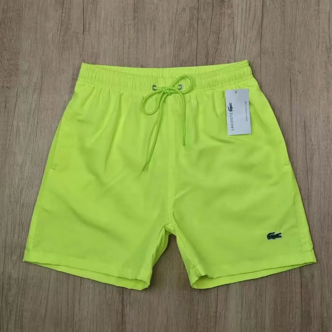 Lacoste Board Shorts Water-reactive Logo Neon Green