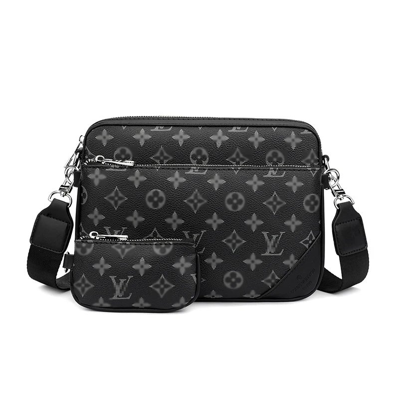 (L++~V) -- (L0u~is) -- (Vui~tt0n) Genuine leather mailman bag shoulder bag chest bag for men