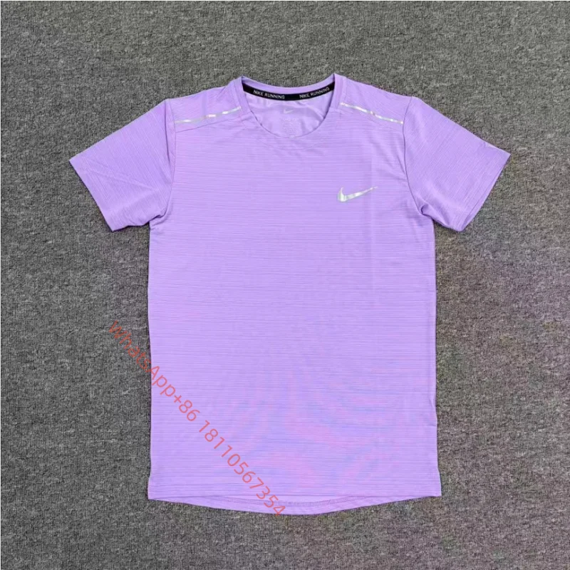 NIKE-Purple Short-Sleeve Shirt