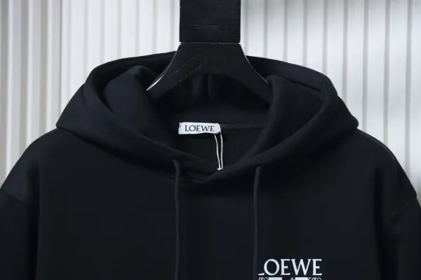 Loewe Checkerboard Print Hoodie White - 8