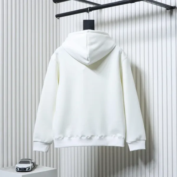 Loewe Checkerboard Print Hoodie White - 13
