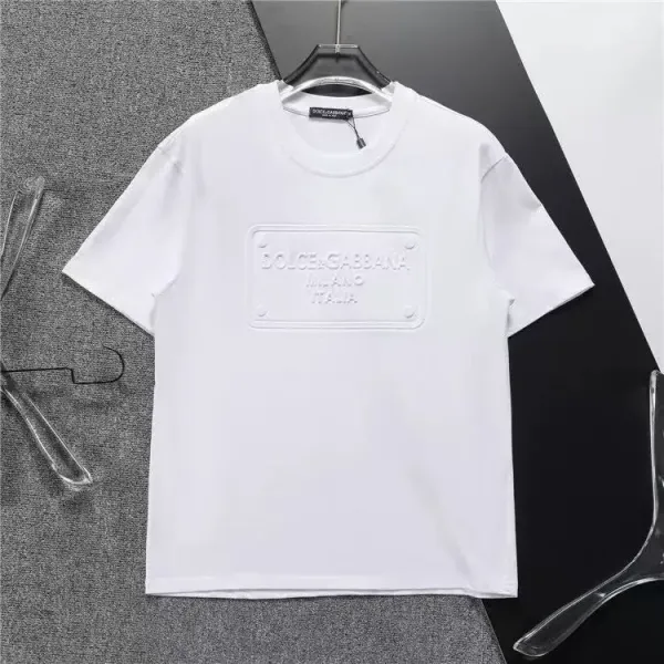 Dolce & Gabbana Embossed Logo Patch Black T-Shirt - 2