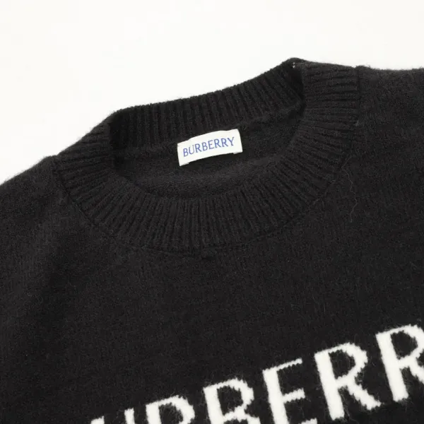 Burberry Equestrian Knight Logo Knit Sweater Gray - 6