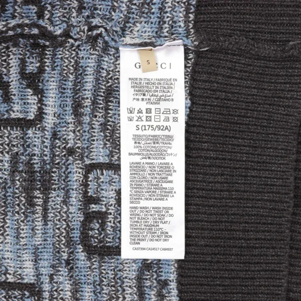 Gucci GG Monogram Knit Cardigan Black - 8