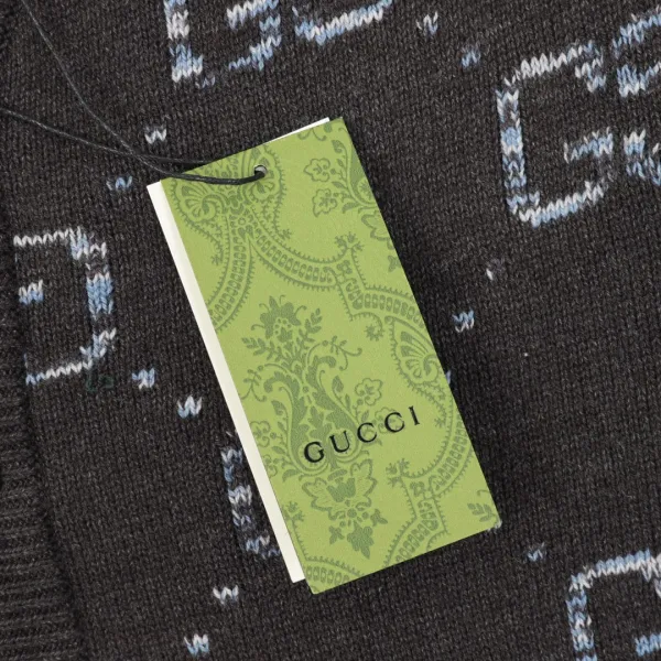 Gucci GG Monogram Knit Cardigan Black - 9