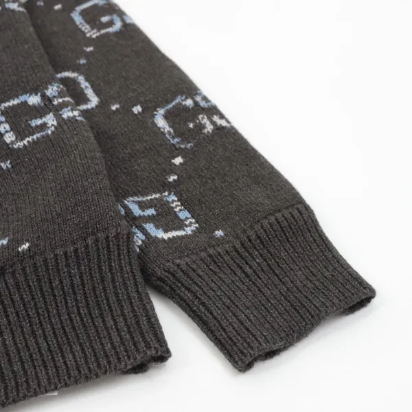 Gucci GG Monogram Knit Cardigan Black - 6