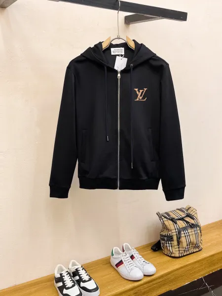 Louis Vuitton Monogram Embroidered White Hoodie and Sweatpants Set - 6