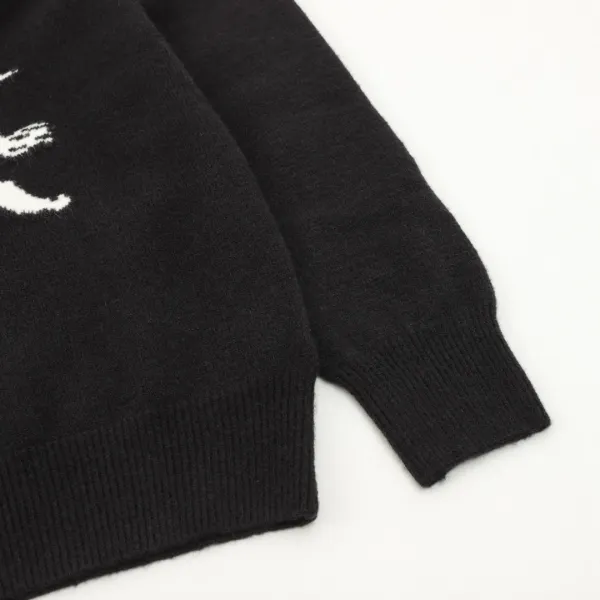 Burberry Equestrian Knight Logo Knit Sweater Gray - 8