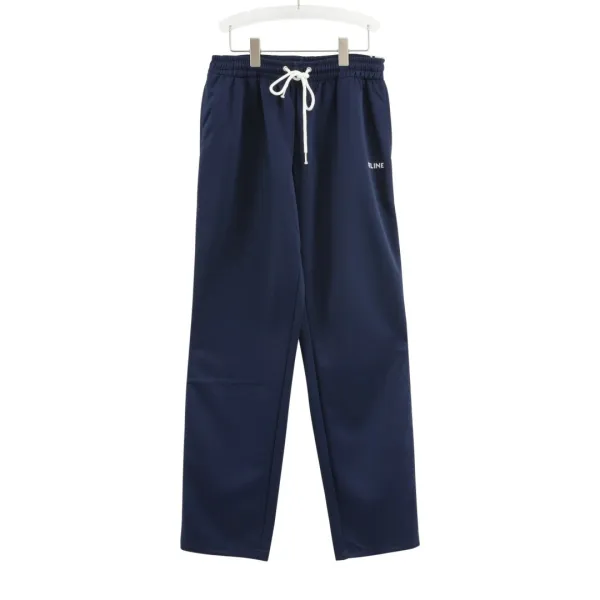 Celine Silk Satin Drawstring Wide-Leg Pants Black - 6