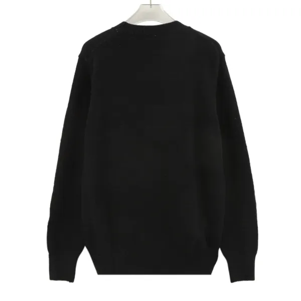 Burberry Equestrian Knight Logo Knit Sweater Gray - 5