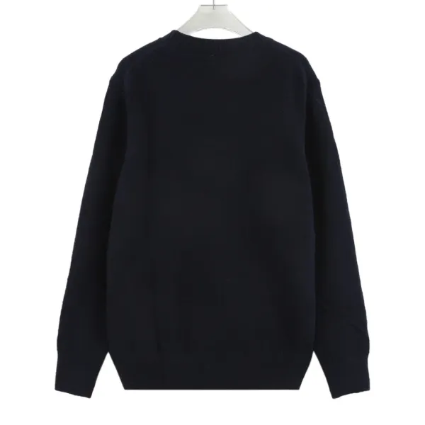 Burberry Equestrian Knight Logo Knit Sweater Gray - 14