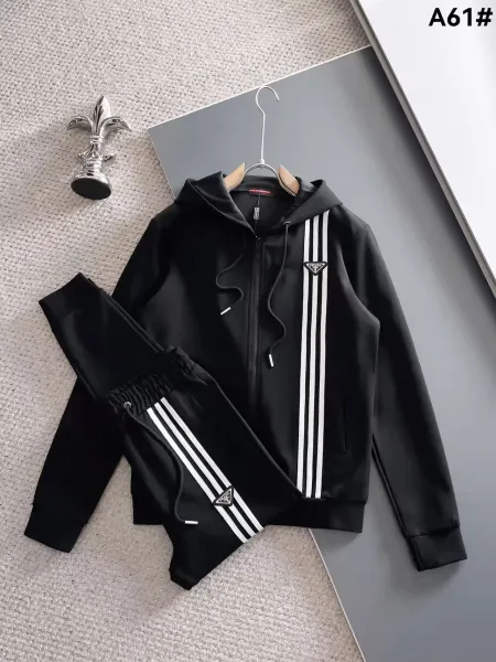 Prada Logo-Embellished Black Tracksuit - 15