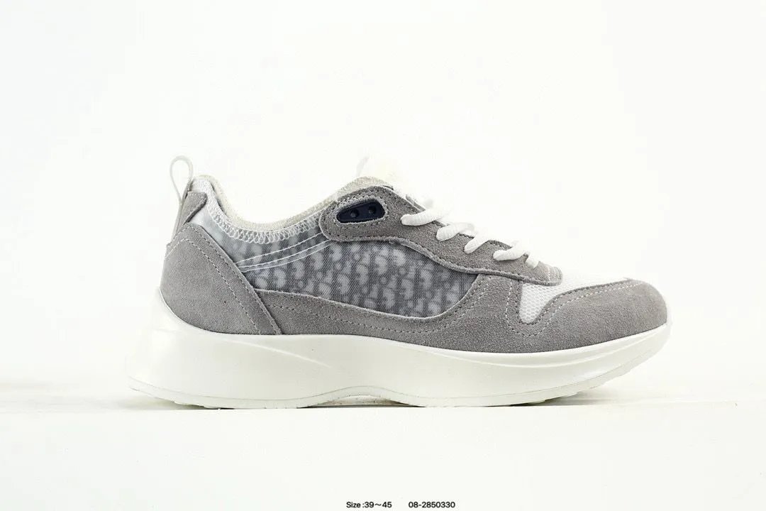 Dior B23 Oblique Gray White Sneakers - 6