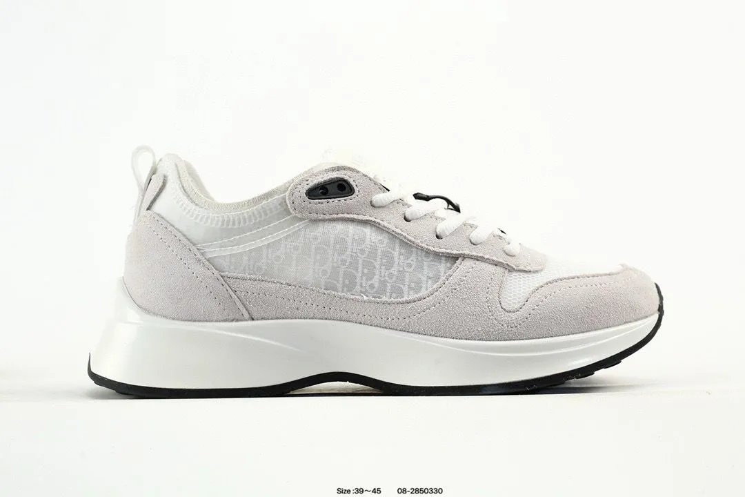 Dior B23 Oblique Gray White Sneakers - 3