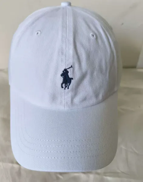 Polo Ralph Lauren Big Pony Cap White Baseball Cap - 1
