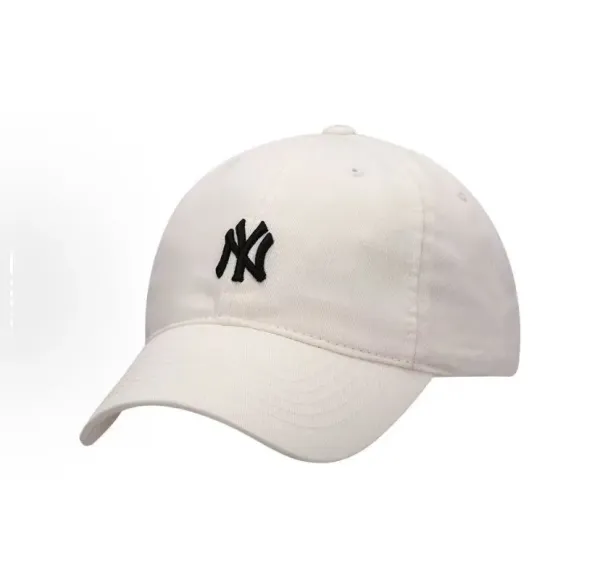 New York Yankees Classic Dad Hat White Baseball Cap - 1