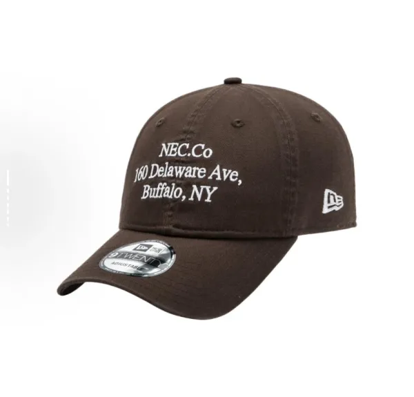 New Era x NEC.Co 9TWENTY Adjustable Brown Baseball Cap - 1