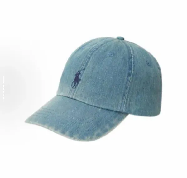 Polo Ralph Lauren Denim Baseball Cap Blue - 1