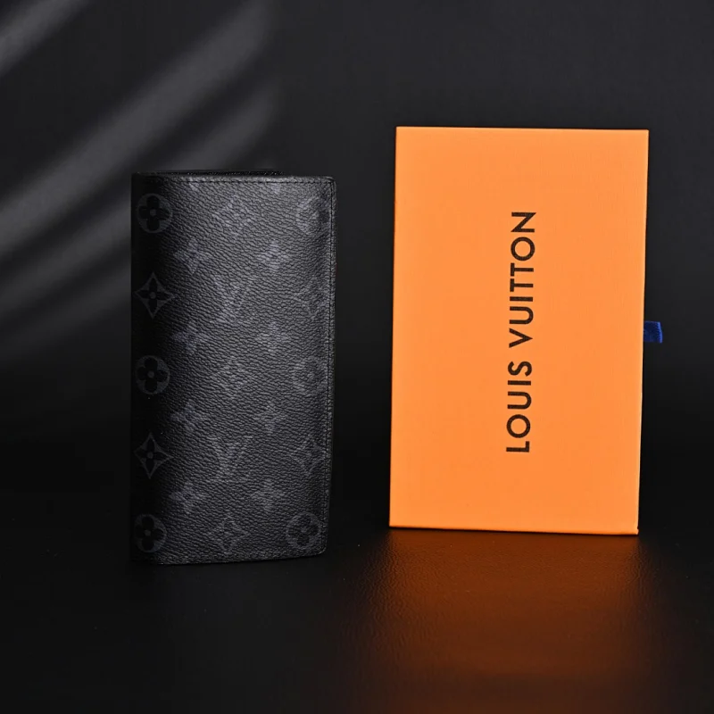 High-Quality LV Black Monogram Wallet: 19*2*10