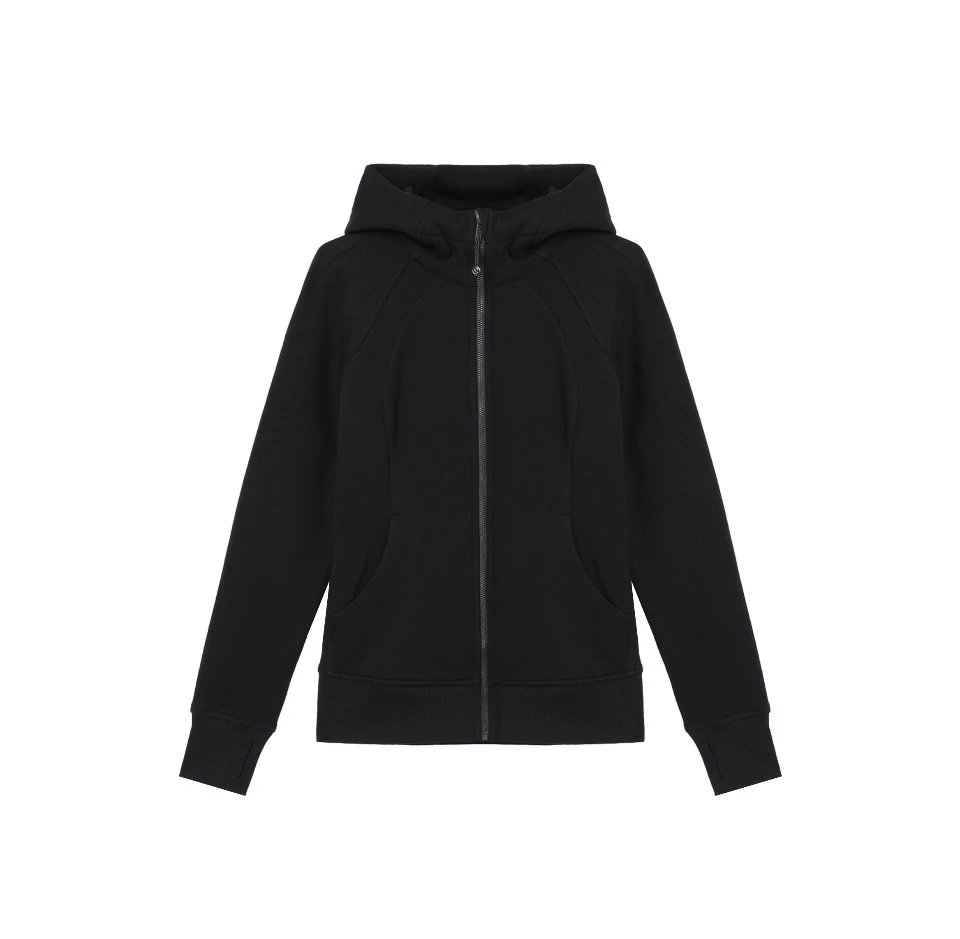 Casual Slim Fit Women's Hoodie Pullover Scuba Original Label Zip Up Hooded Sweatshirt Yoga Top *No Returns for Non-Quality Issues