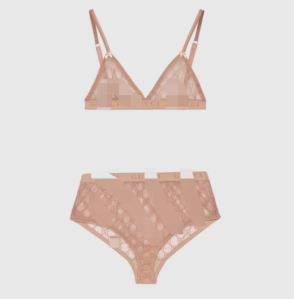 A set of black and pink lace letter G underwear *no quality issues and cannot be