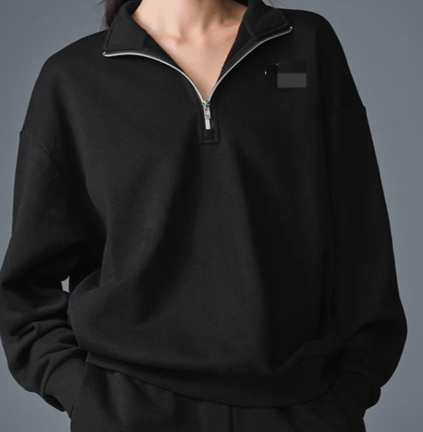 Half zipper - Black