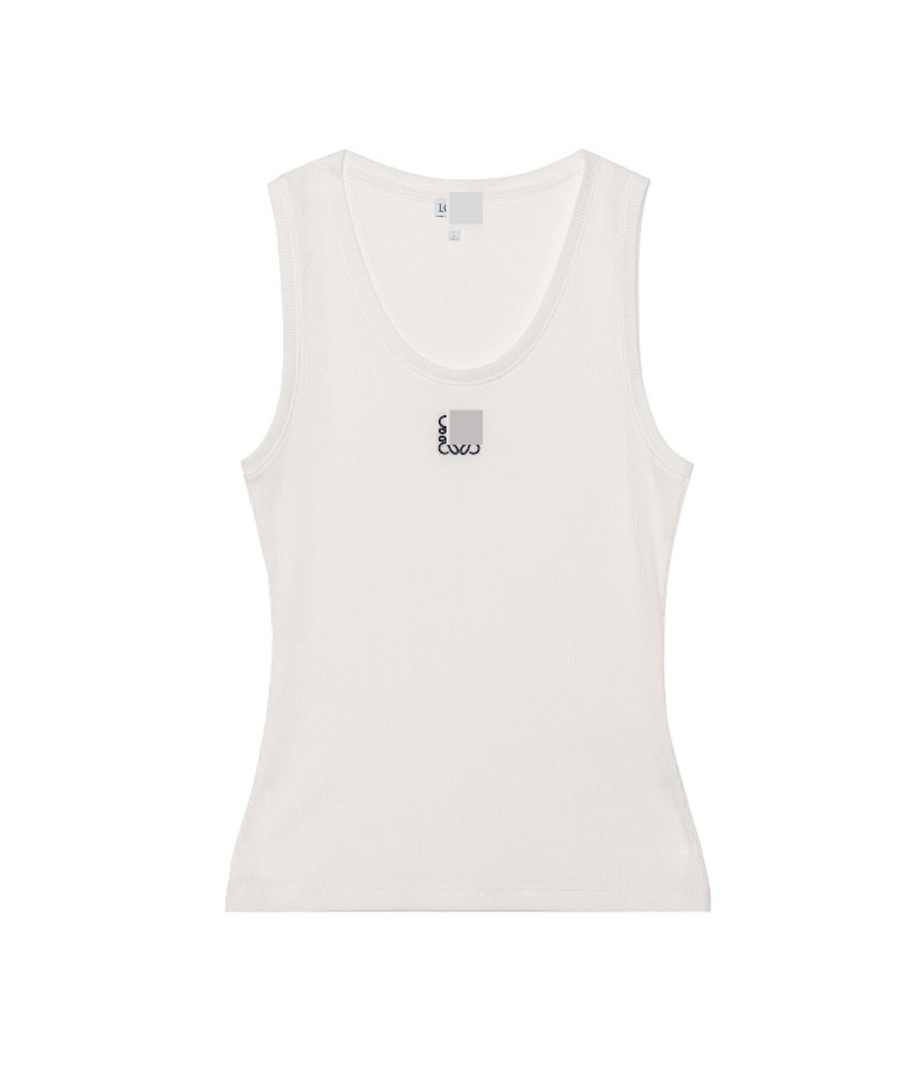 New Women's Round Neck T-Shirt with Embroidered Camisole for Layering, Sleeveless Slim-Fit Top for Spring/Summer - LO2025 (No Quality Issues, No Unreasoned Returns)