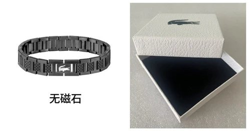Lacoste Jewelry Crocodile Logo Chain and Link Bracelets — 5 No magnet box