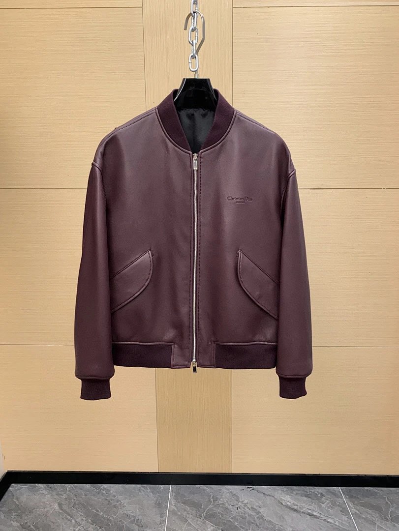 Gucci GG Marmont Leather Bomber Jacket Black - 3