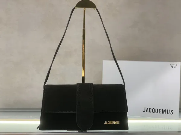 Jacquemus Le Chiquito Black Suede Shoulder Bag - 1