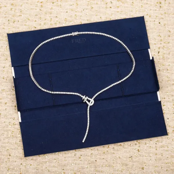 FRED Force 10 Diamond Necklace White Gold Jewelry - 1